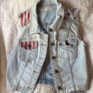 Stars and Stripes Jean Vest